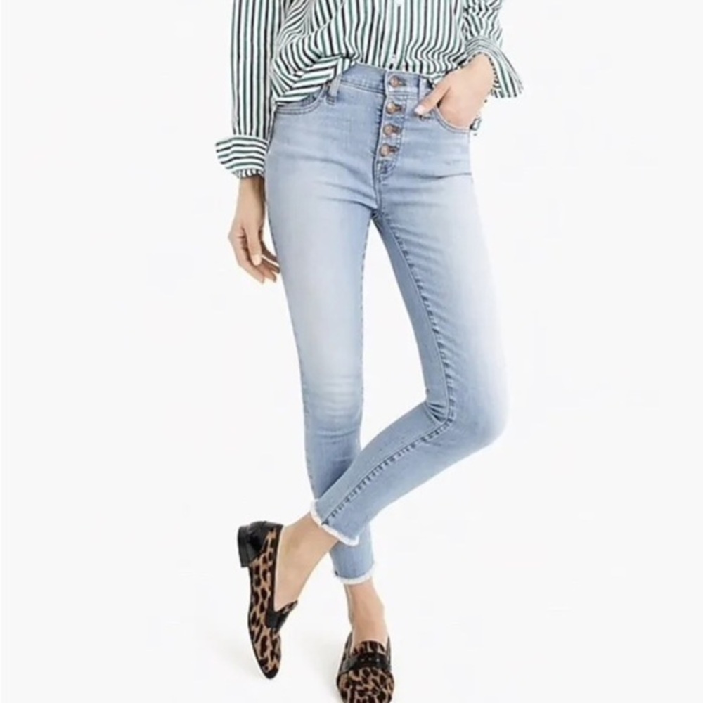 J. Crew Eco 9" high-rise toothpick jean size 28